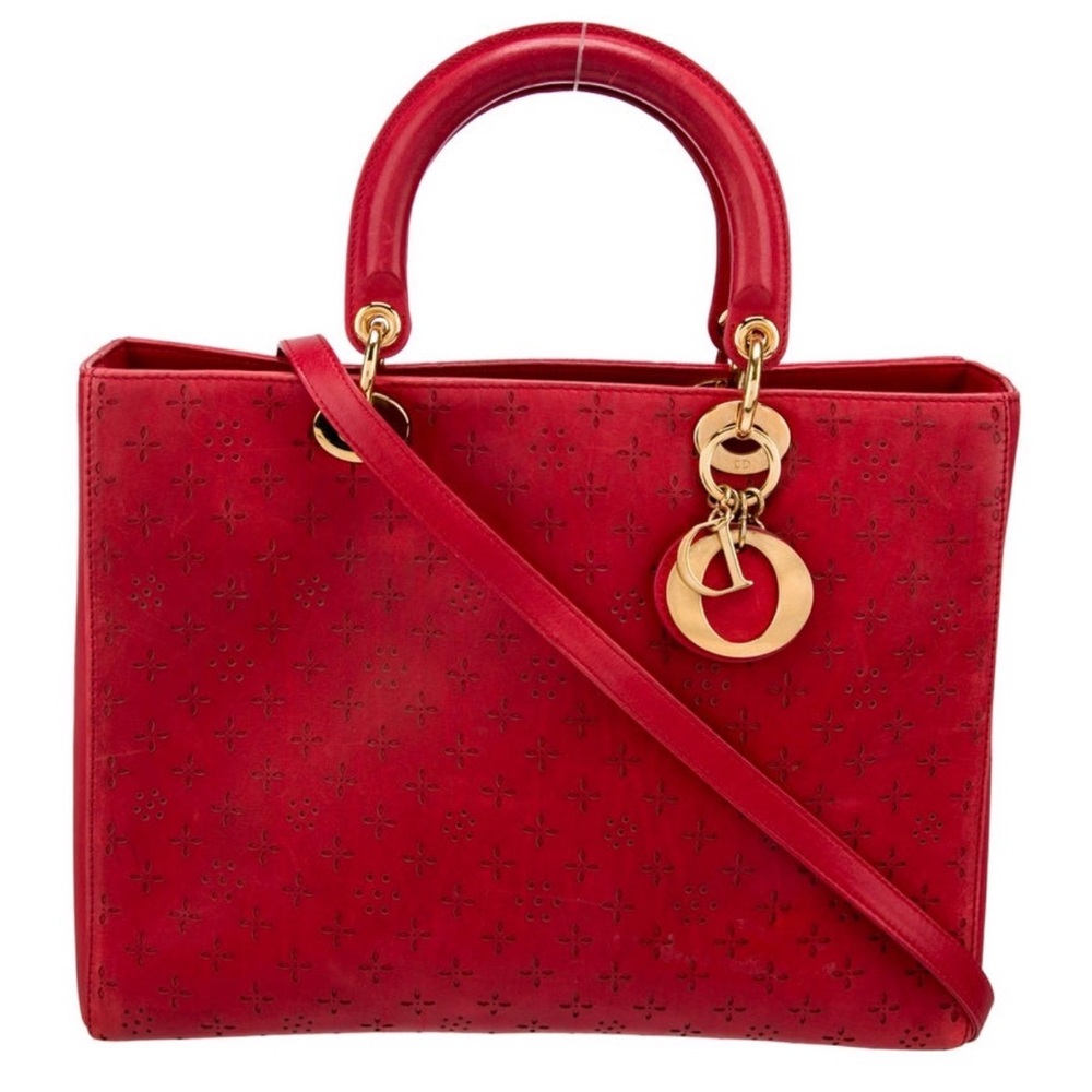 Lady Dior Large Red Handbag